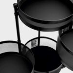 سبد سیب زمینی و پیاز توری از بالا